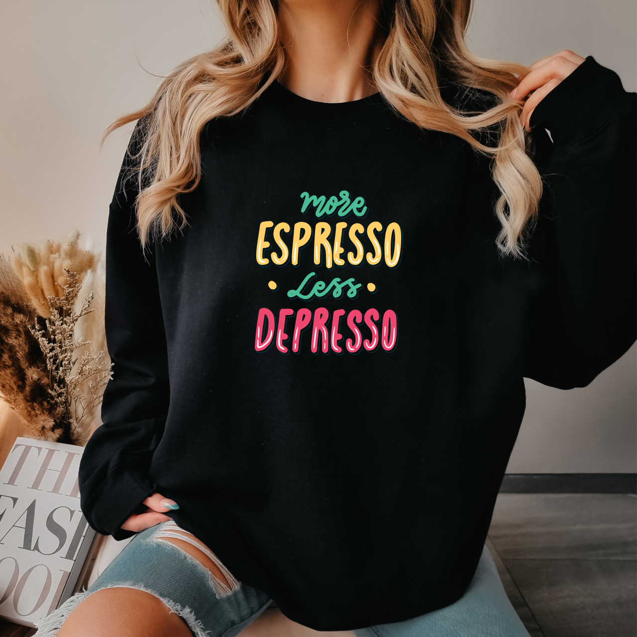 Espresso Mood Crewneck Sweatshirt