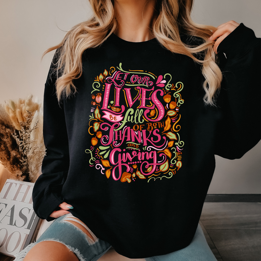 Thankful Vibes Crewneck Sweatshirt