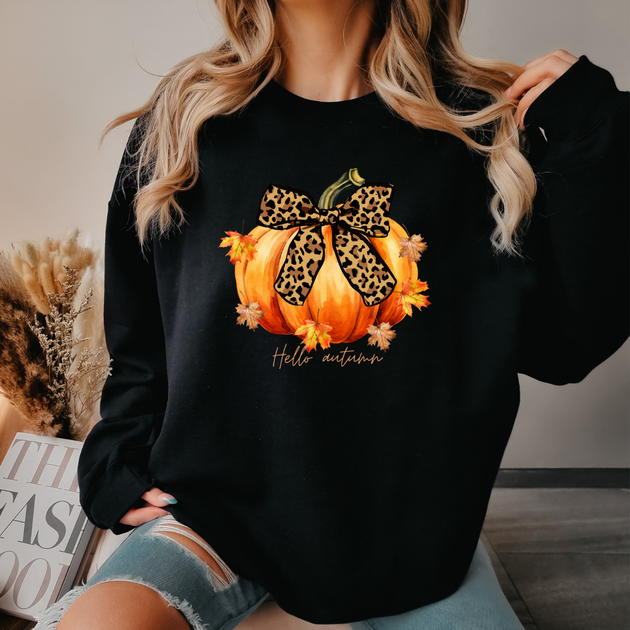 Autumn Pumpkin Crewneck Sweatshirt