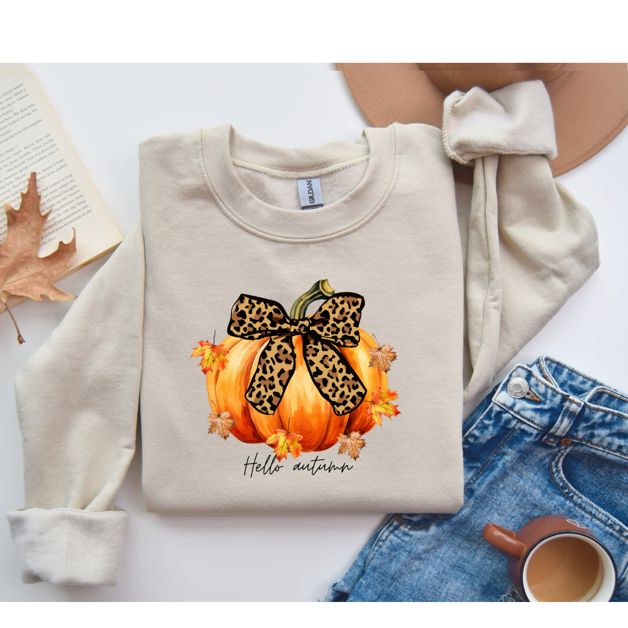 Autumn Pumpkin Crewneck Sweatshirt