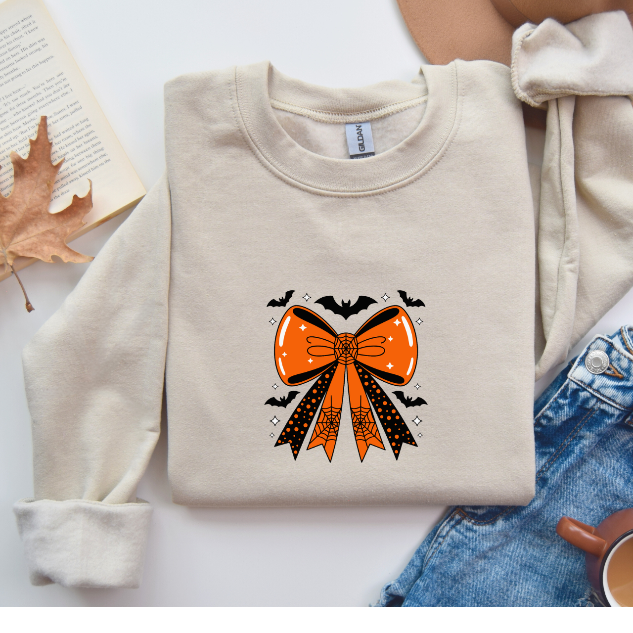 Halloween Bow Sweatshirt