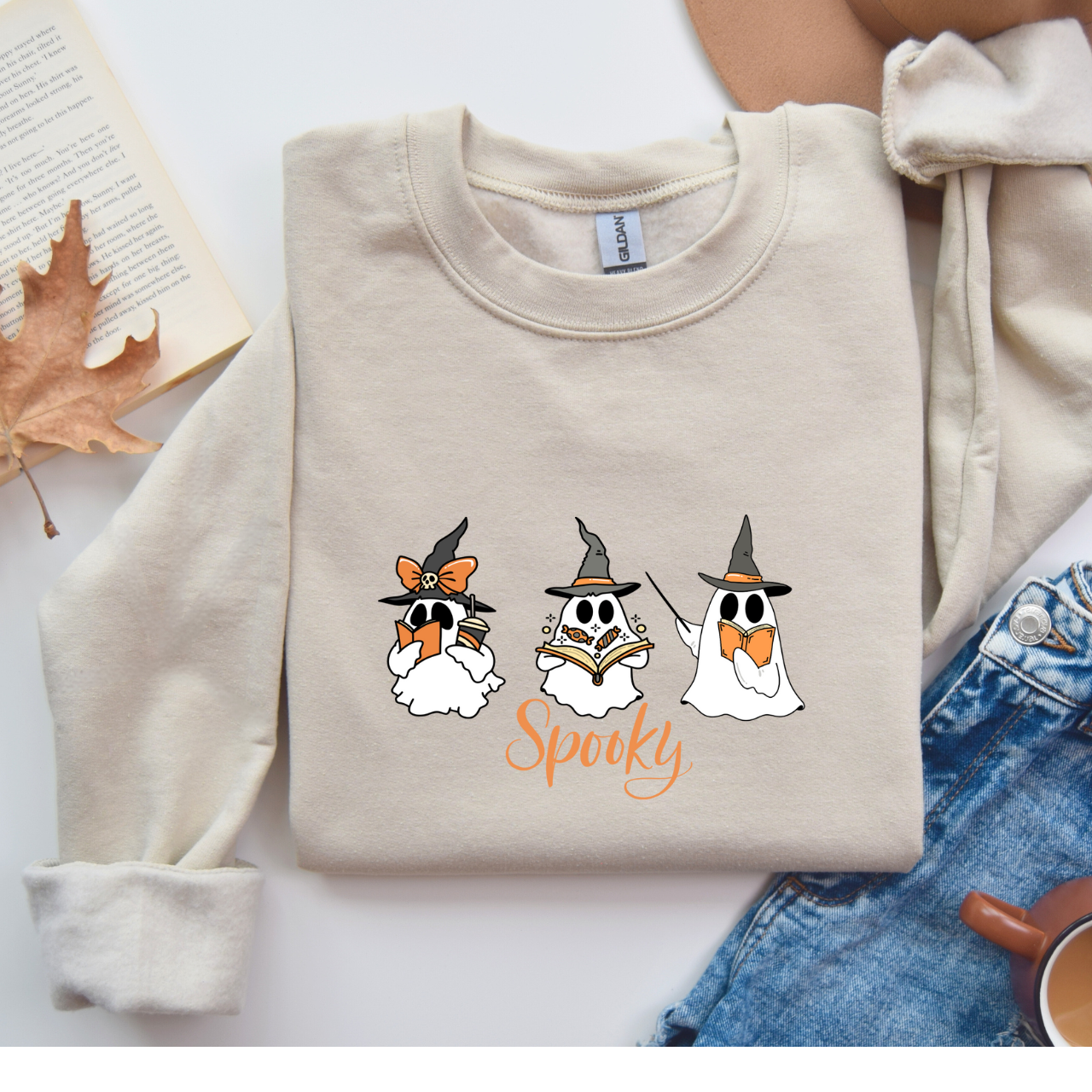 Spooky Crewneck Sweatshirt - Unisex Halloween Apparel