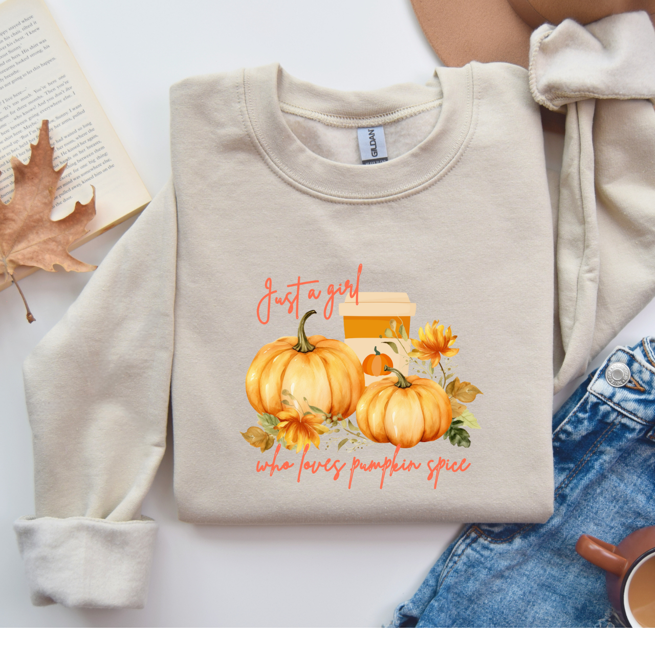 Autumn Pumpkin Crewneck Sweatshirt