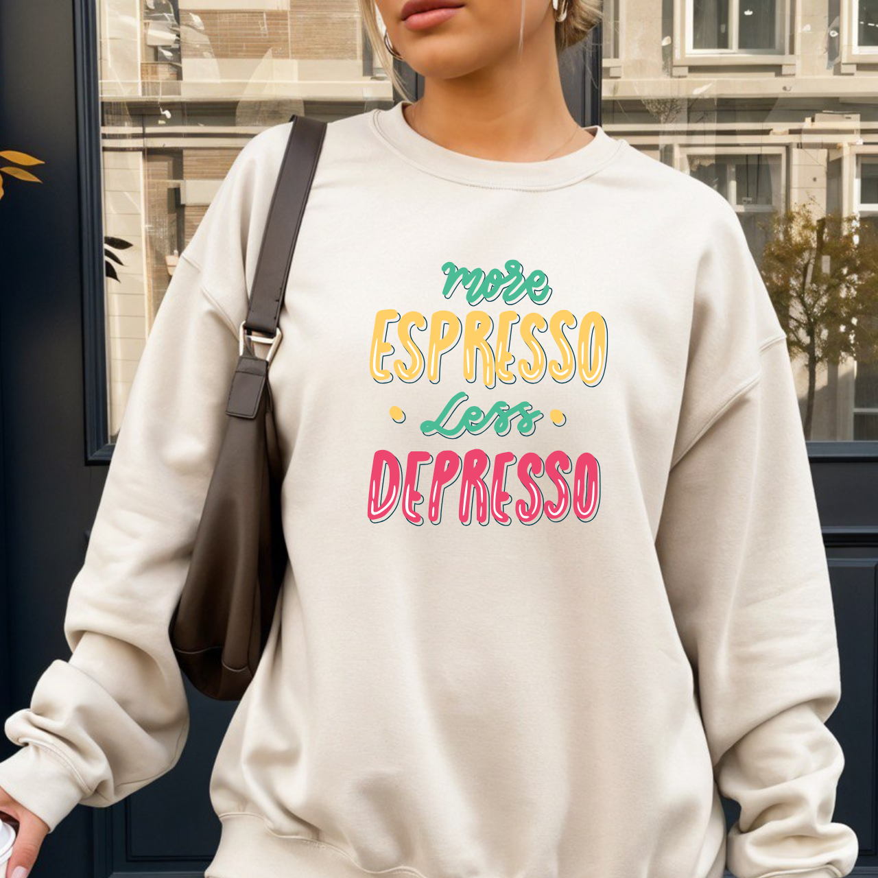 Espresso Mood Crewneck Sweatshirt