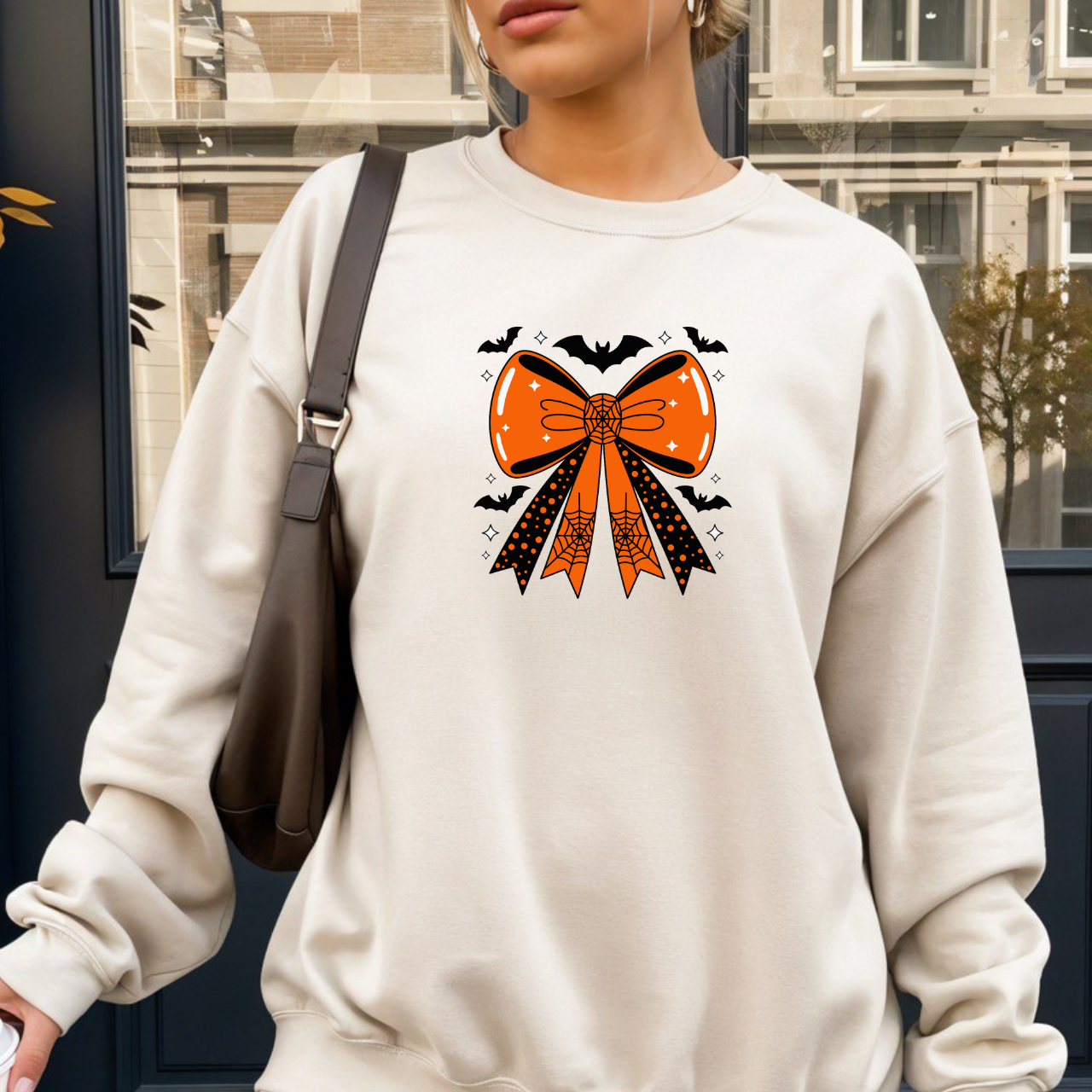 Halloween Bow Sweatshirt