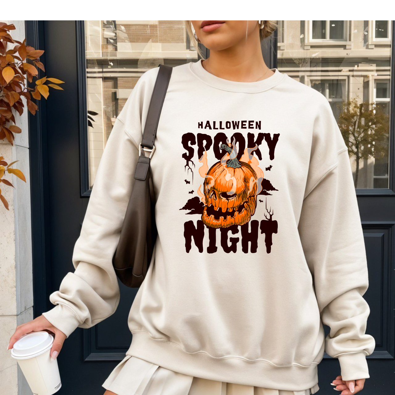 Halloween Spooky Night Crewneck Sweatshirt