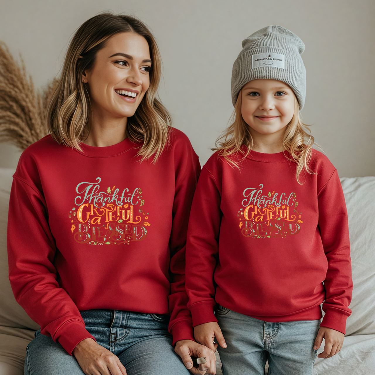 Fall Matching Family Outfit | Halloween & Thanksgiving Sweater | Pumpkin Season Mama & Me Sweatshirt