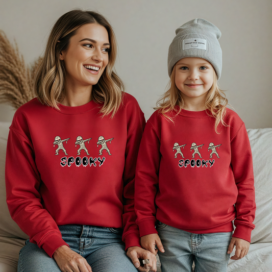 Spooky Halloween Matching Family Sweatshirt