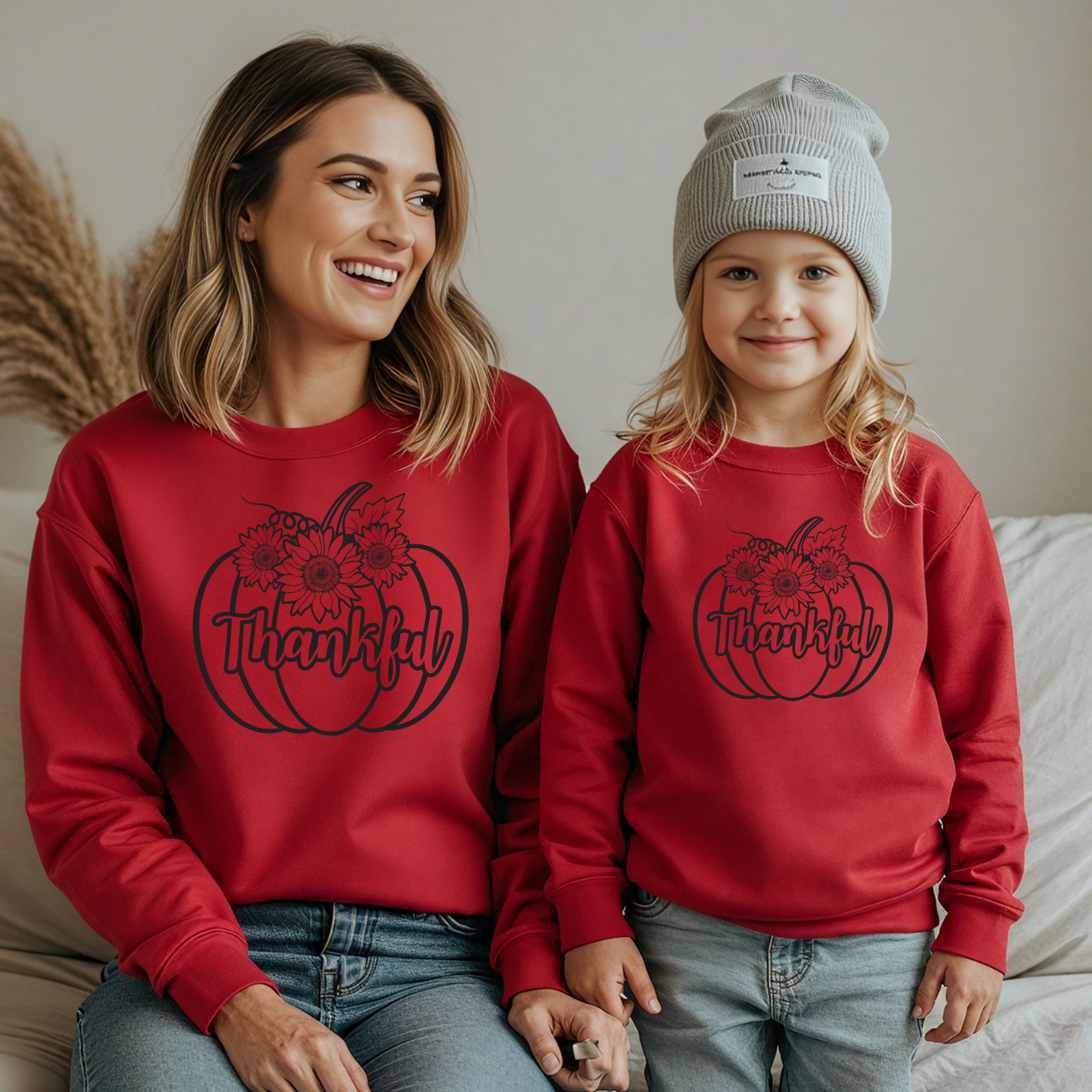 Pumpkin Season Mama & Me Sweatshirt | Fall Matching Family Outfit | Halloween & Thanksgiving Sweater