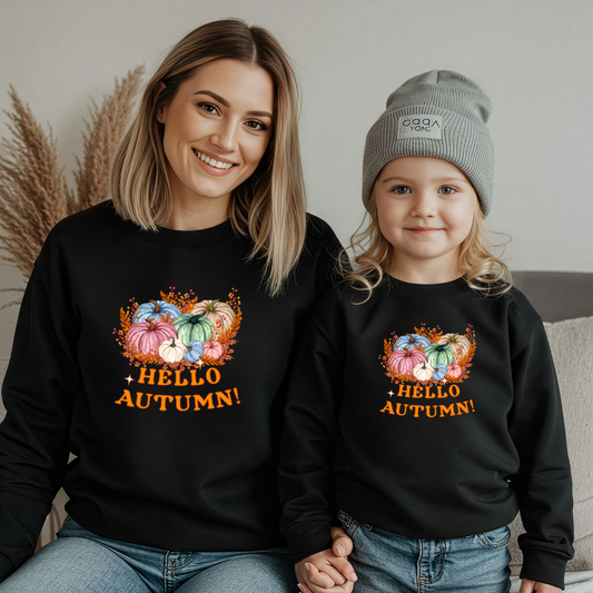 Hello Autumn Matching Family Sweatshirt