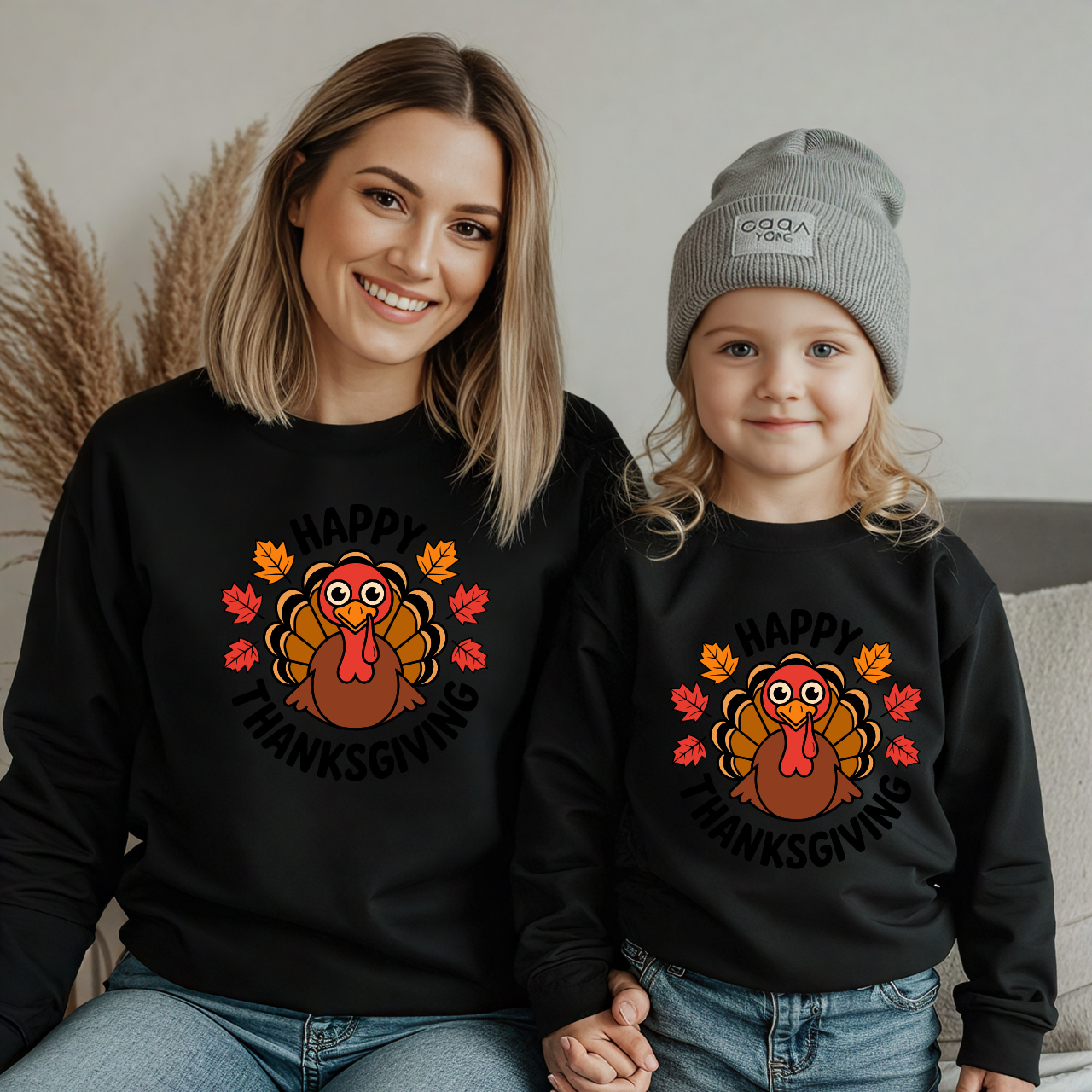 Pumpkin Season Mama & Me Sweatshirt | Fall Matching Family Outfit | Halloween & Thanksgiving Sweater