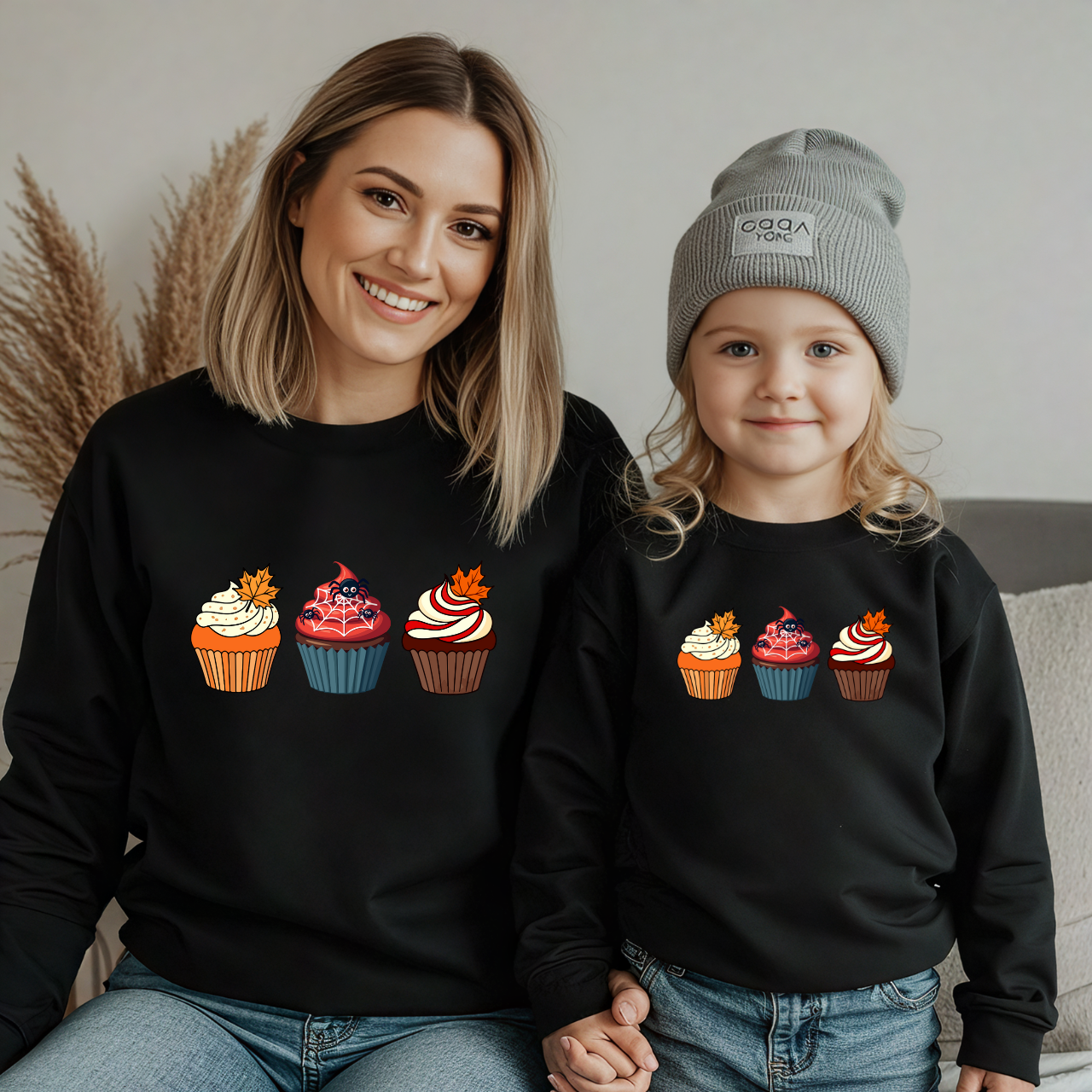 Fall Matching Family Outfit | Halloween & Thanksgiving Sweater | Pumpkin Season Mama & Me Sweatshirt