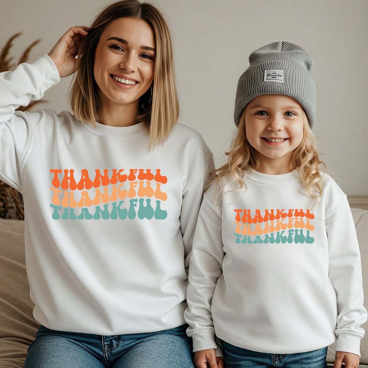 Fall Matching Family Outfit | Halloween & Thanksgiving Sweater | Pumpkin Season Mama & Me Sweatshirt