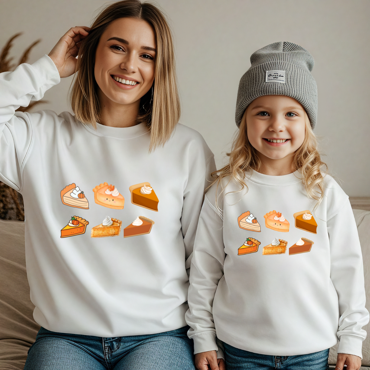 Fall Matching Family Outfit | Halloween & Thanksgiving Sweater | Pumpkin Season Mama & Me Sweatshirt