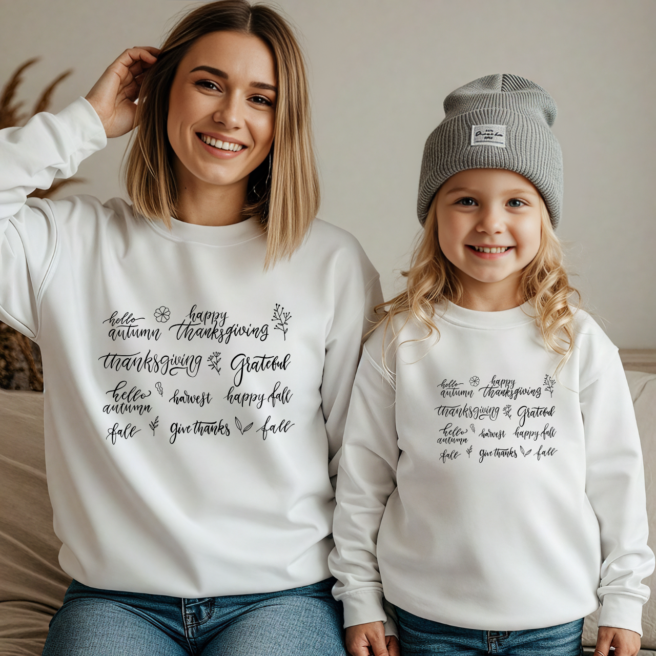 Mama and Me Fall Sweatshirt | Pumpkin Patch Outfit | Matching Halloween & Thanksgiving Crewneck