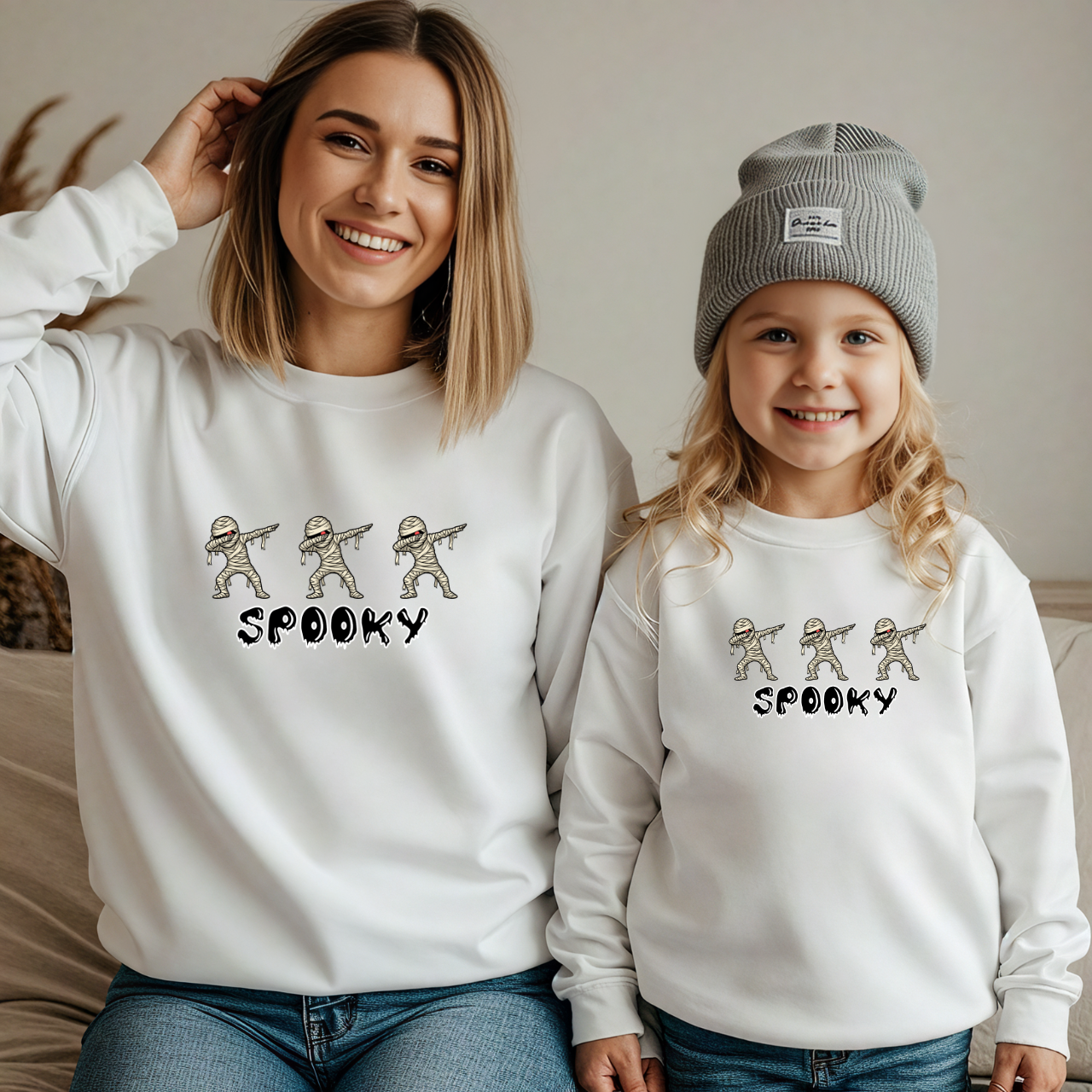 Spooky Halloween Matching Family Sweatshirt