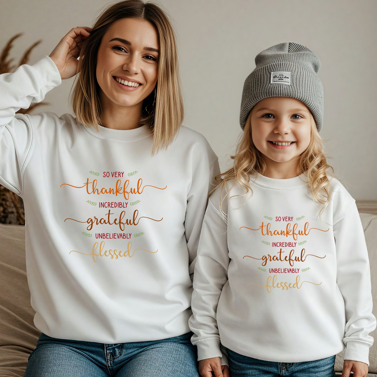 Fall Matching Family Outfit | Halloween & Thanksgiving Sweater | Pumpkin Season Mama & Me Sweatshirt