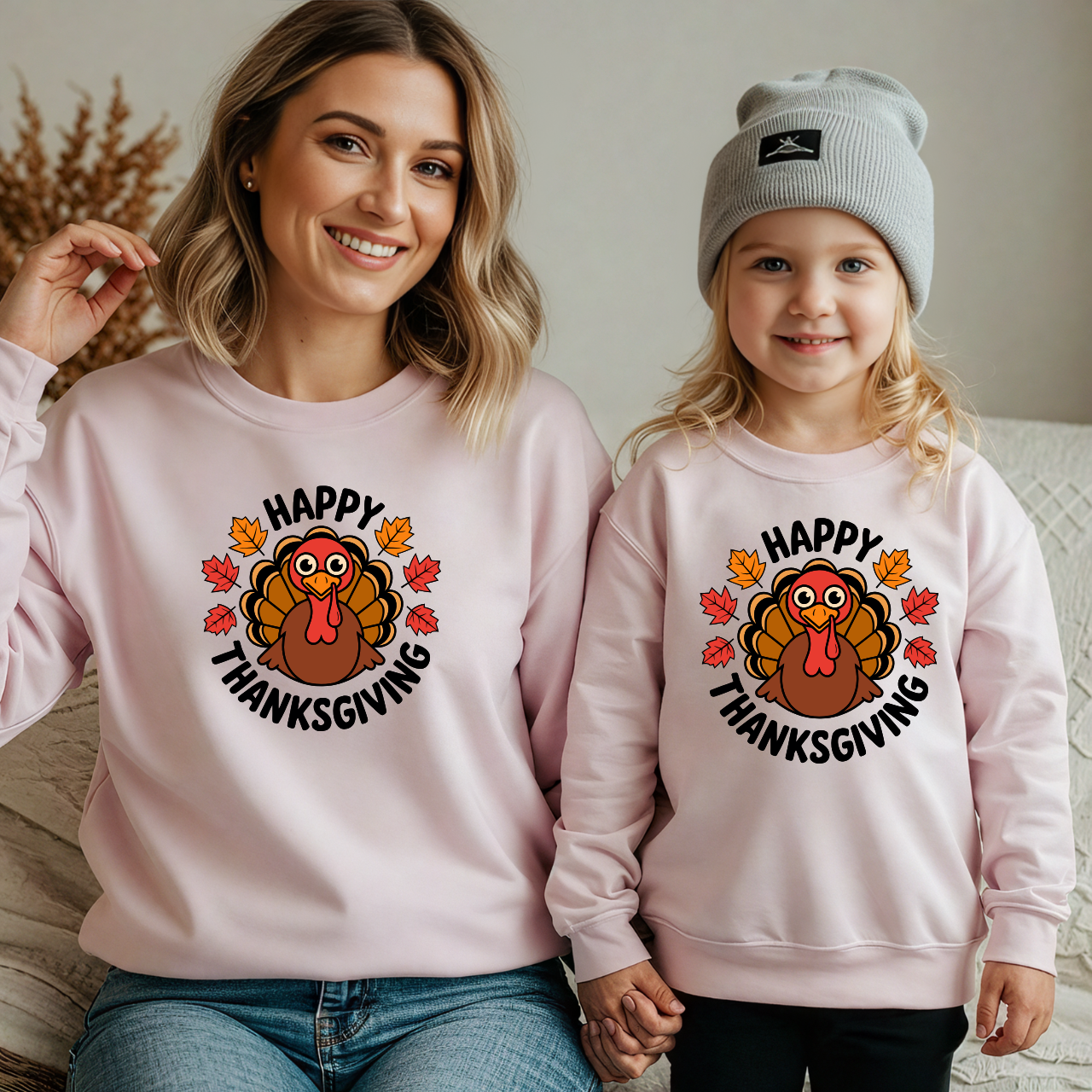 Pumpkin Season Mama & Me Sweatshirt | Fall Matching Family Outfit | Halloween & Thanksgiving Sweater