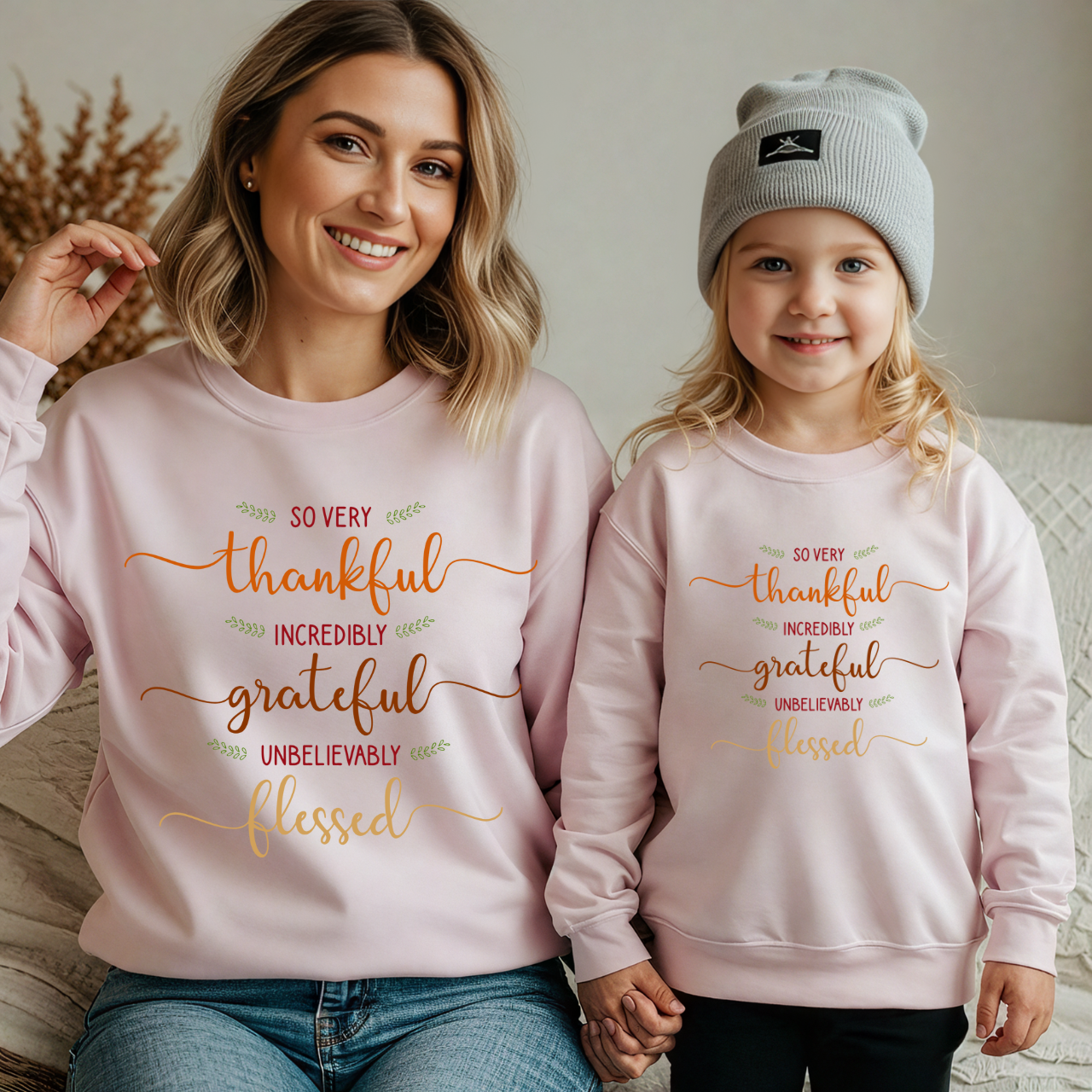 Fall Matching Family Outfit | Halloween & Thanksgiving Sweater | Pumpkin Season Mama & Me Sweatshirt
