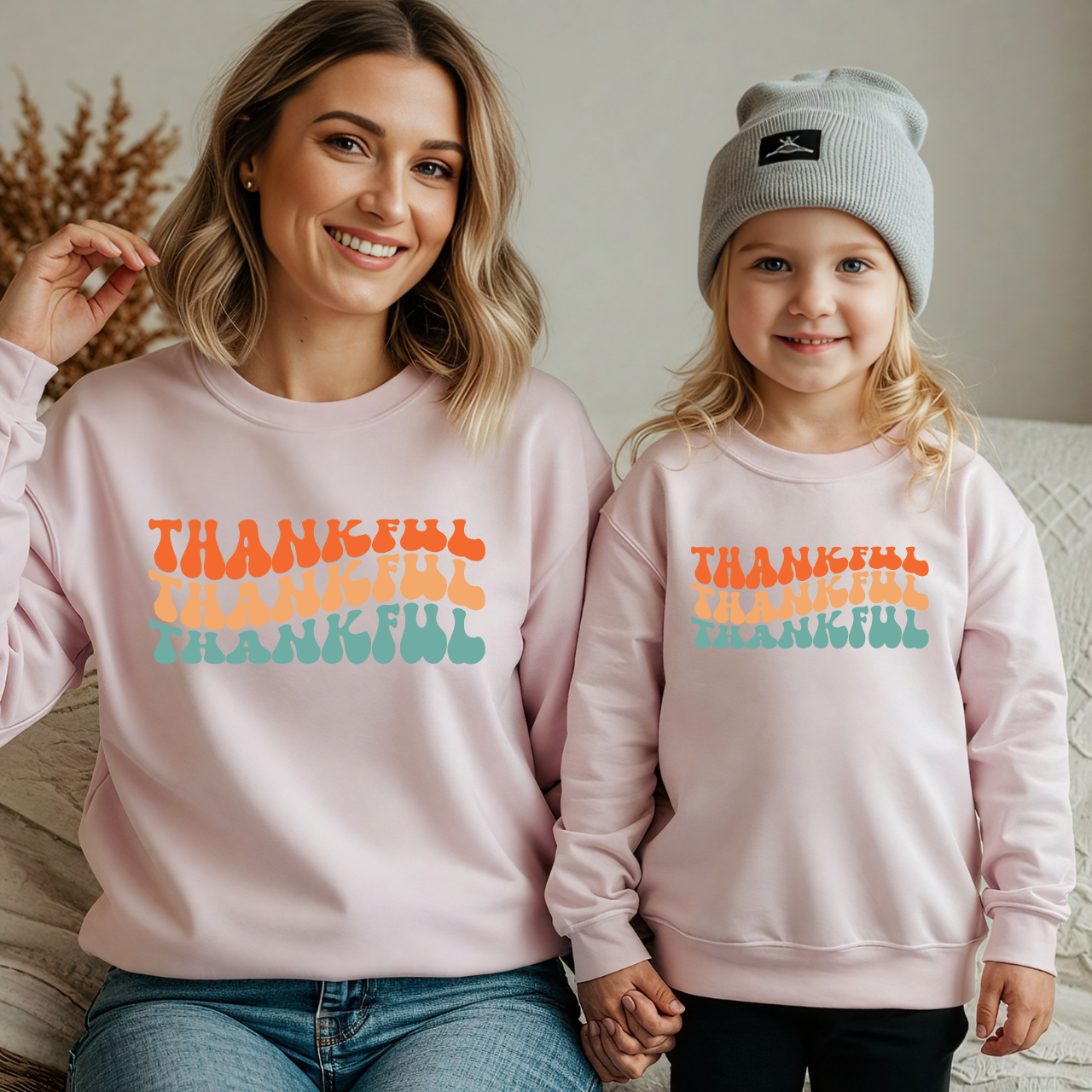 Fall Matching Family Outfit | Halloween & Thanksgiving Sweater | Pumpkin Season Mama & Me Sweatshirt
