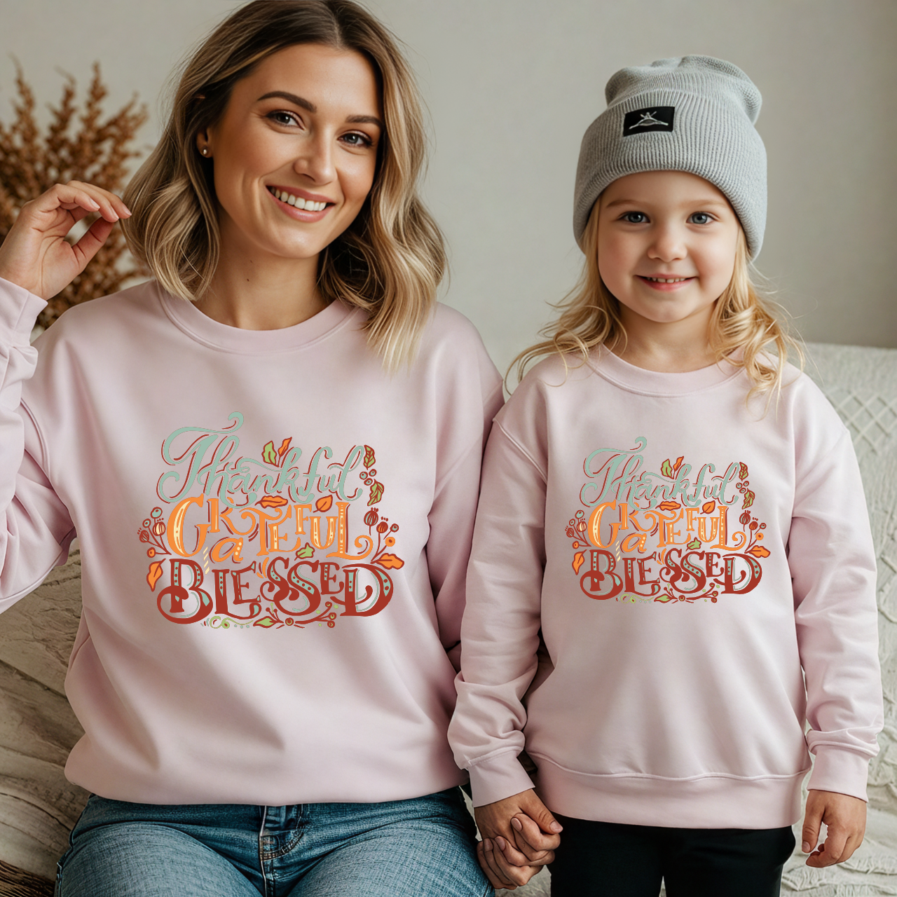 Fall Matching Family Outfit | Halloween & Thanksgiving Sweater | Pumpkin Season Mama & Me Sweatshirt