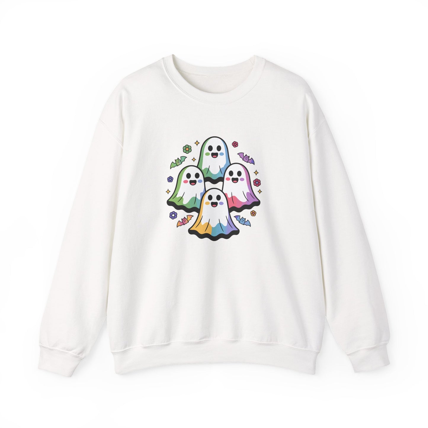 Colorful Ghosts Unisex Crewneck Sweatshirt