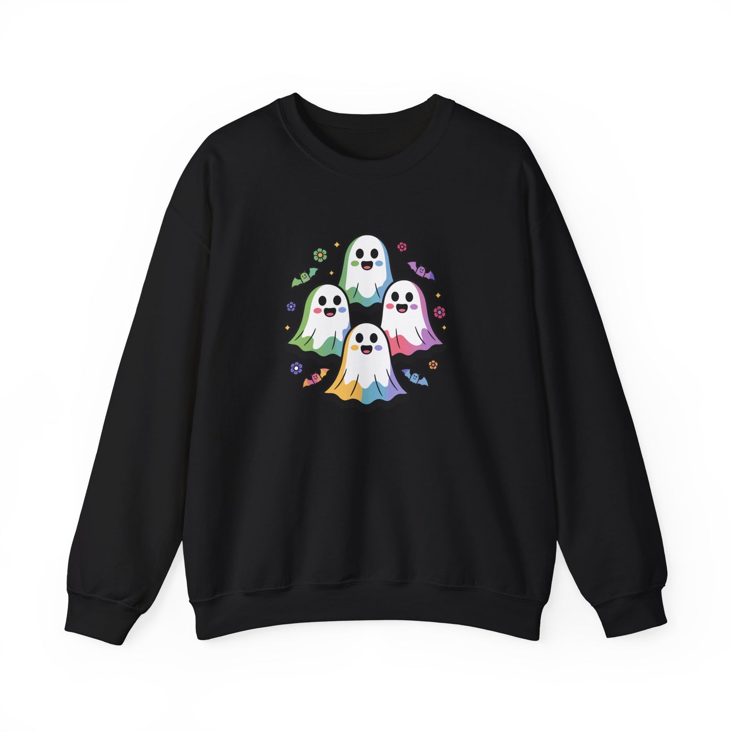 Colorful Ghosts Unisex Crewneck Sweatshirt