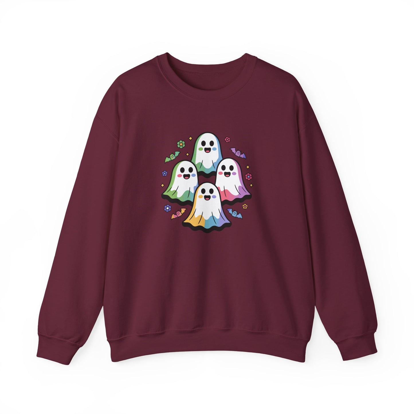 Colorful Ghosts Unisex Crewneck Sweatshirt