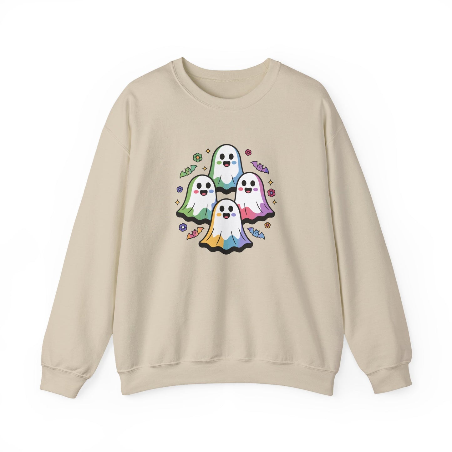 Colorful Ghosts Unisex Crewneck Sweatshirt