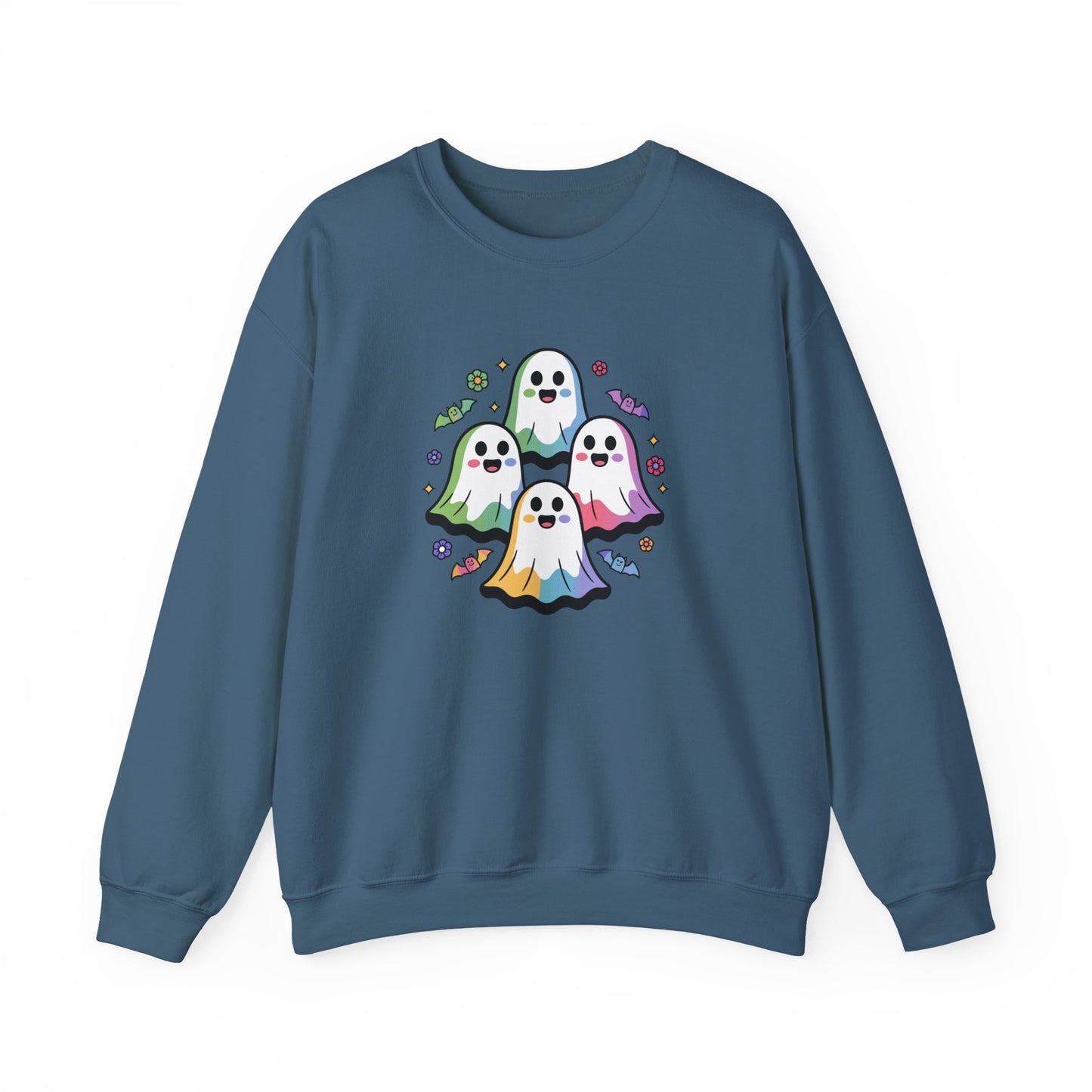 Colorful Ghosts Unisex Crewneck Sweatshirt