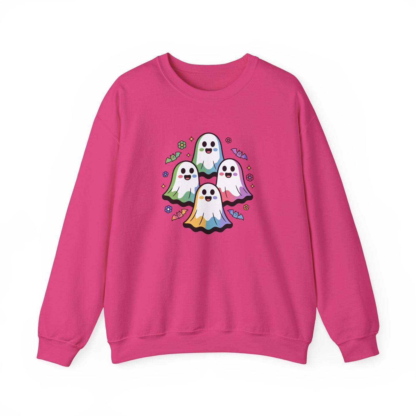 Colorful Ghosts Unisex Crewneck Sweatshirt