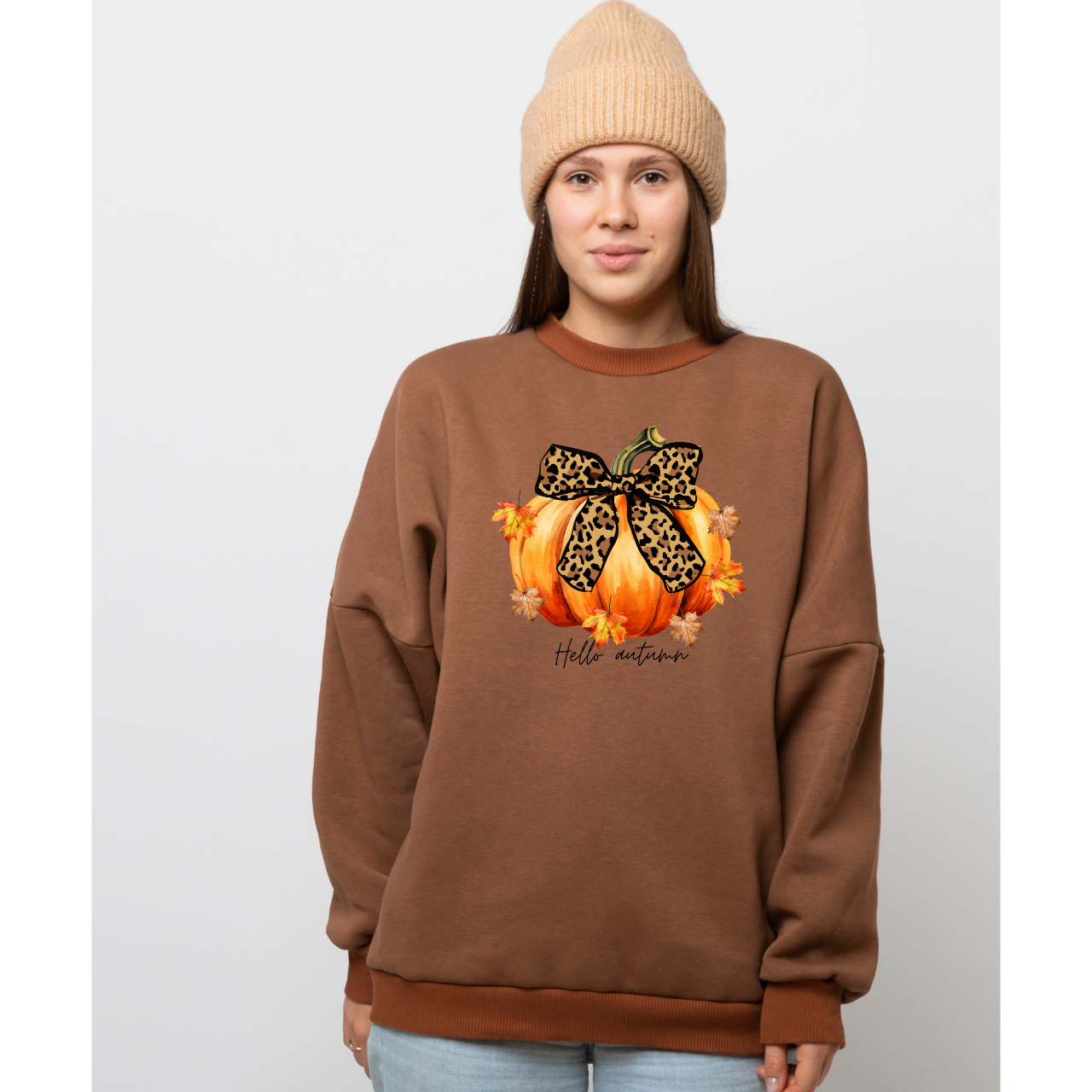 Autumn Pumpkin Crewneck Sweatshirt
