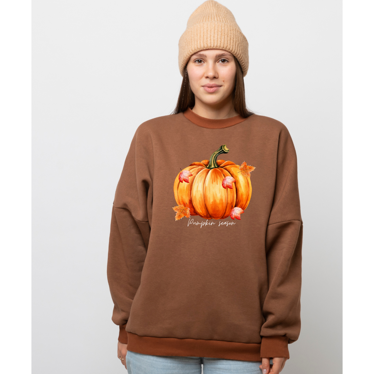 Autumn Pumpkin Crewneck Sweatshirt
