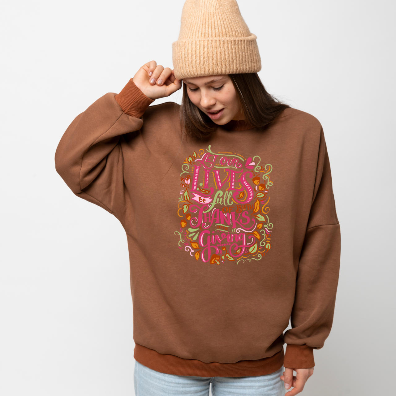 Thankful Vibes Crewneck Sweatshirt