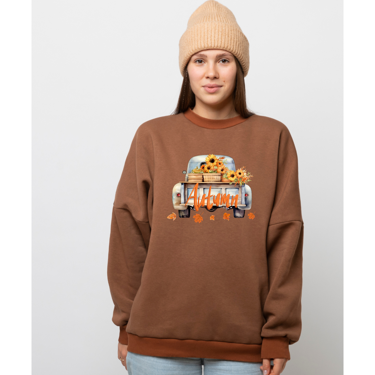 Autumn Truck Crewneck Sweatshirt