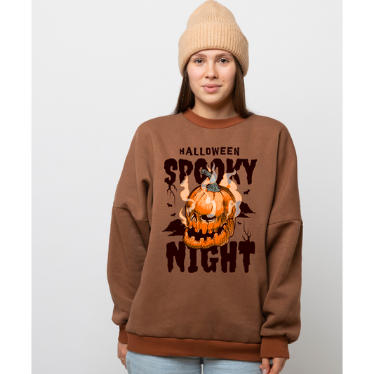 Halloween Spooky Night Crewneck Sweatshirt