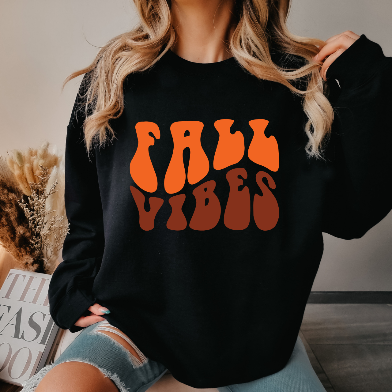 Fall Vibes Unisex Crewneck Sweatshirt