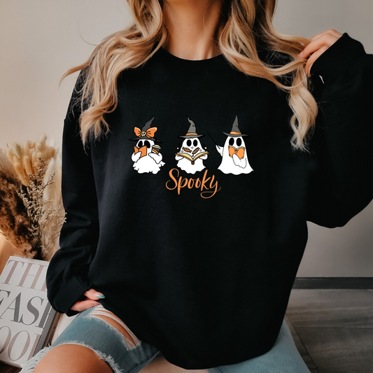 Spooky Crewneck Sweatshirt - Unisex Halloween Apparel