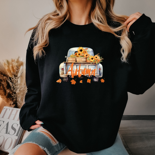Autumn Truck Crewneck Sweatshirt