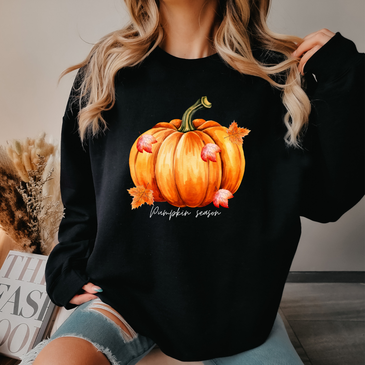 Autumn Pumpkin Crewneck Sweatshirt