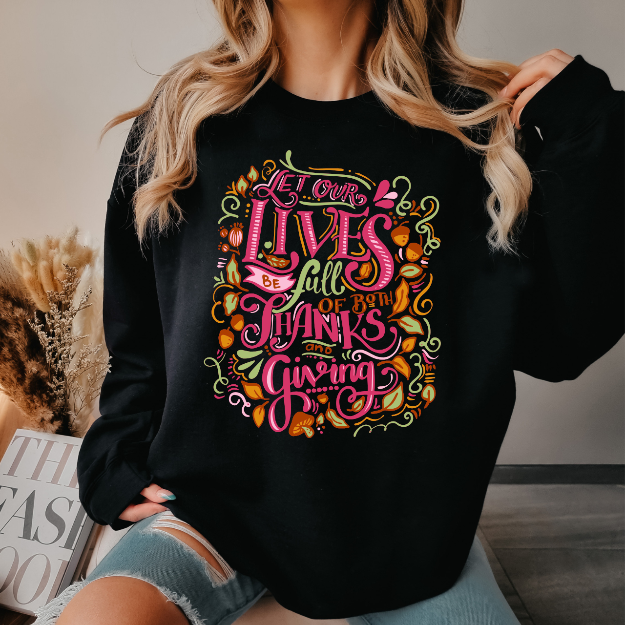 Thankful Vibes Crewneck Sweatshirt