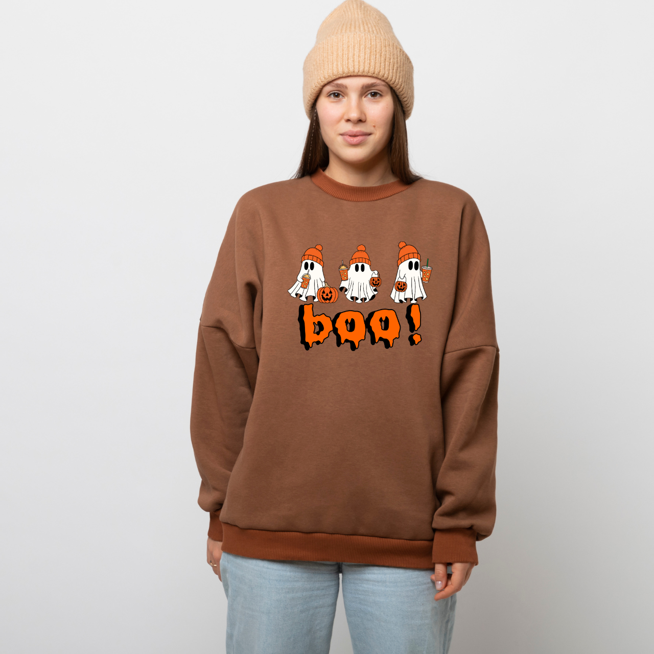 Halloween Ghosts Crewneck Sweatshirt