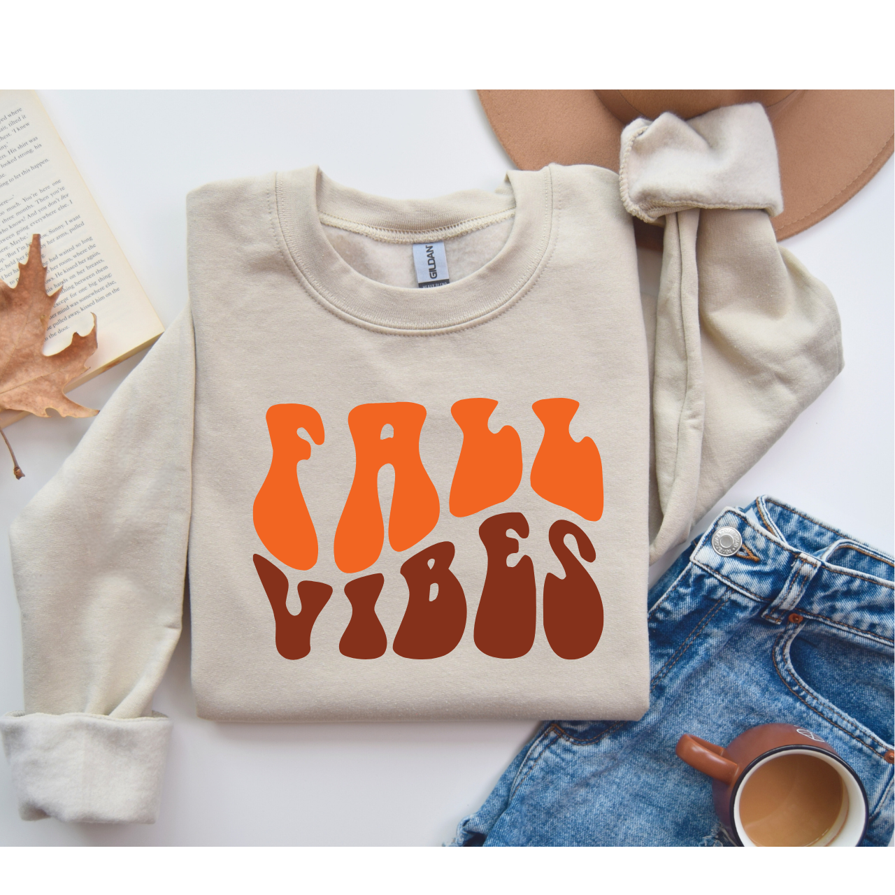 Fall Vibes Unisex Crewneck Sweatshirt