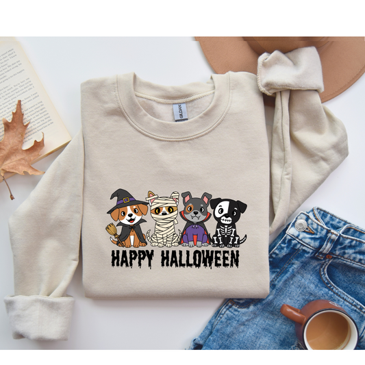 Happy Halloween Pet Crewneck Sweatshirt