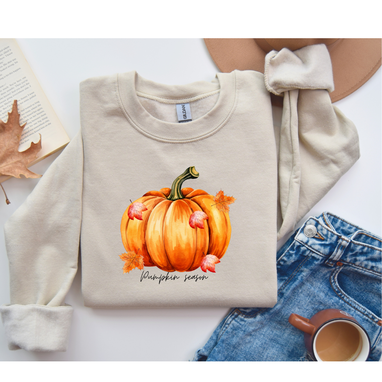Autumn Pumpkin Crewneck Sweatshirt