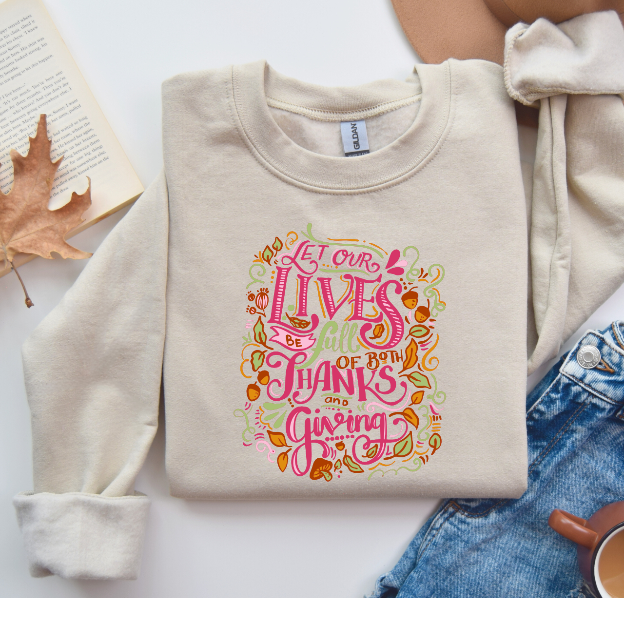 Thankful Vibes Crewneck Sweatshirt