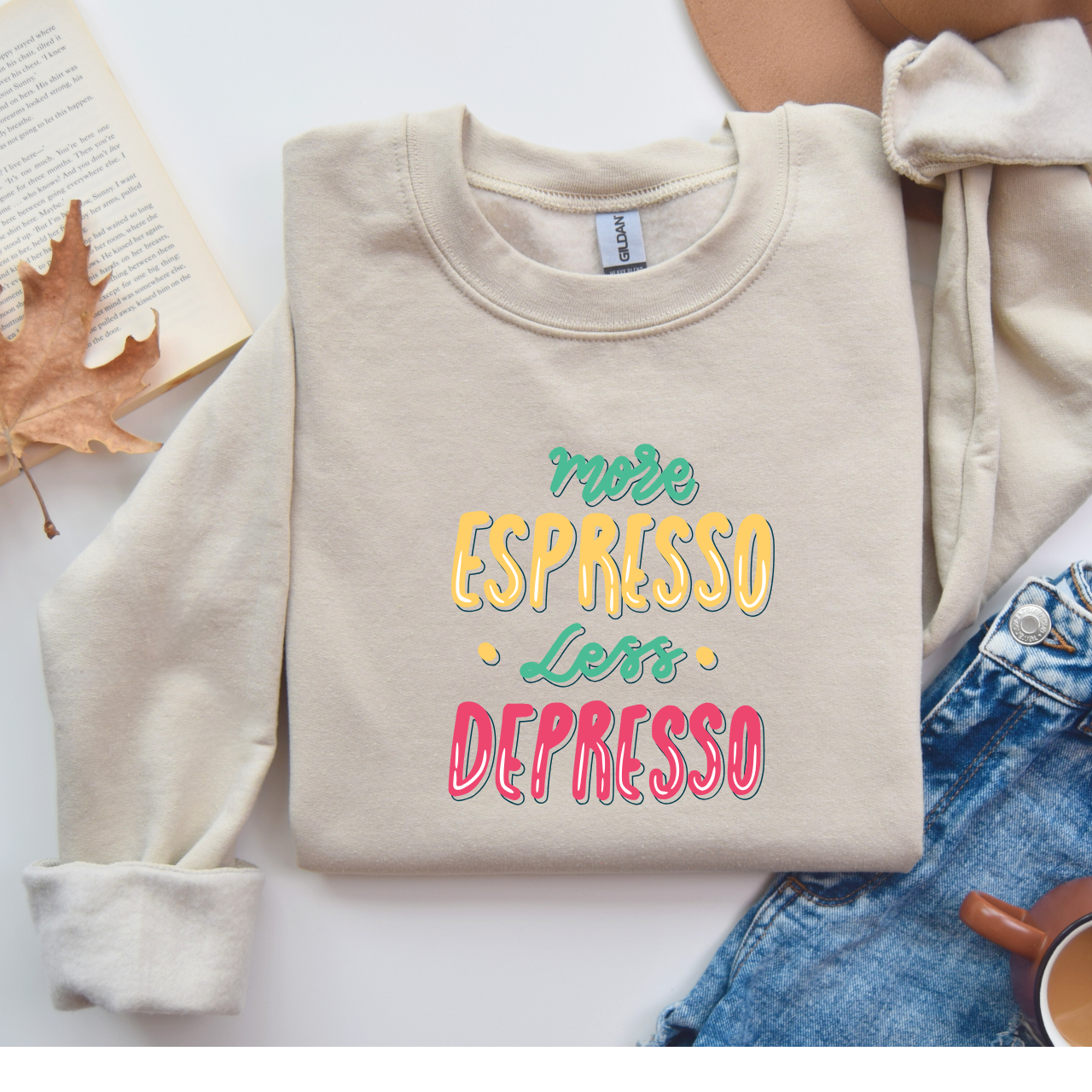 Espresso Mood Crewneck Sweatshirt