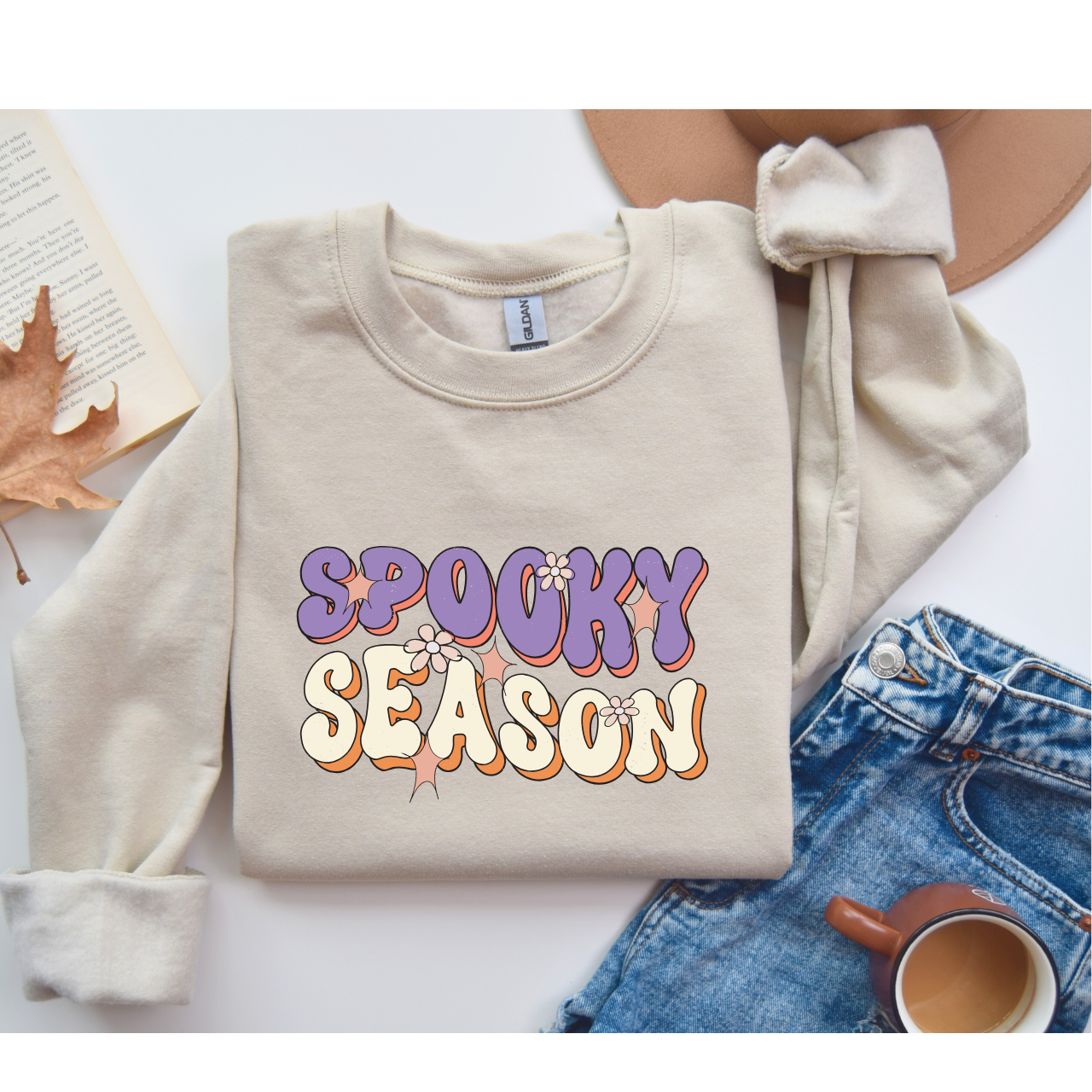 Halloween Vibes Unisex Crewneck Sweatshirt
