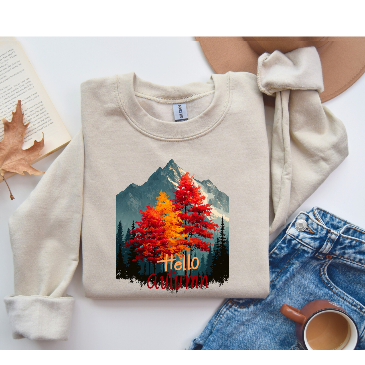 Autumn Vibes Sweatshirt - Cozy Crewneck for Fall