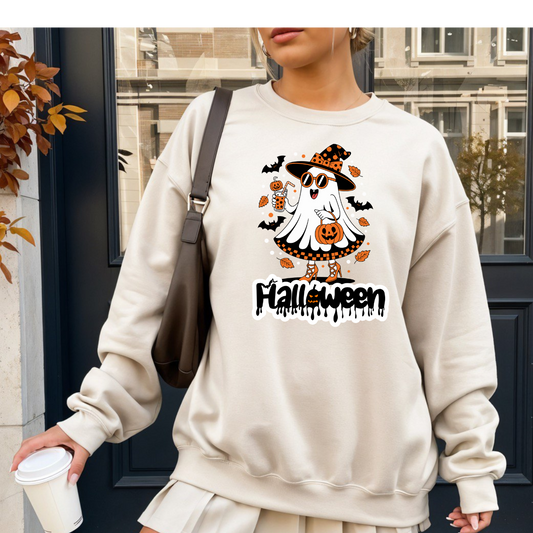 Halloween Graphic Crewneck Sweatshirt